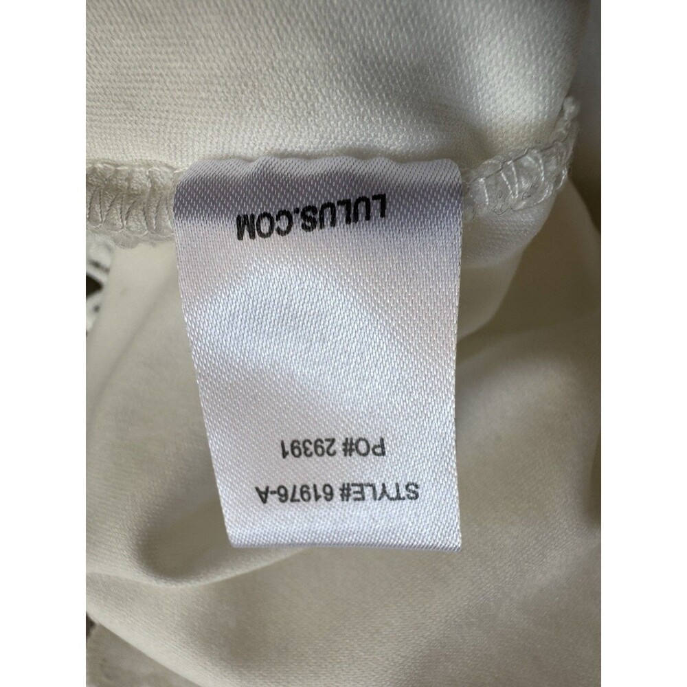 Lulus Love Poem Lace Ivory White Sheath Dress Size M Innocent Euro Summer Mini - Picture 16 of 16